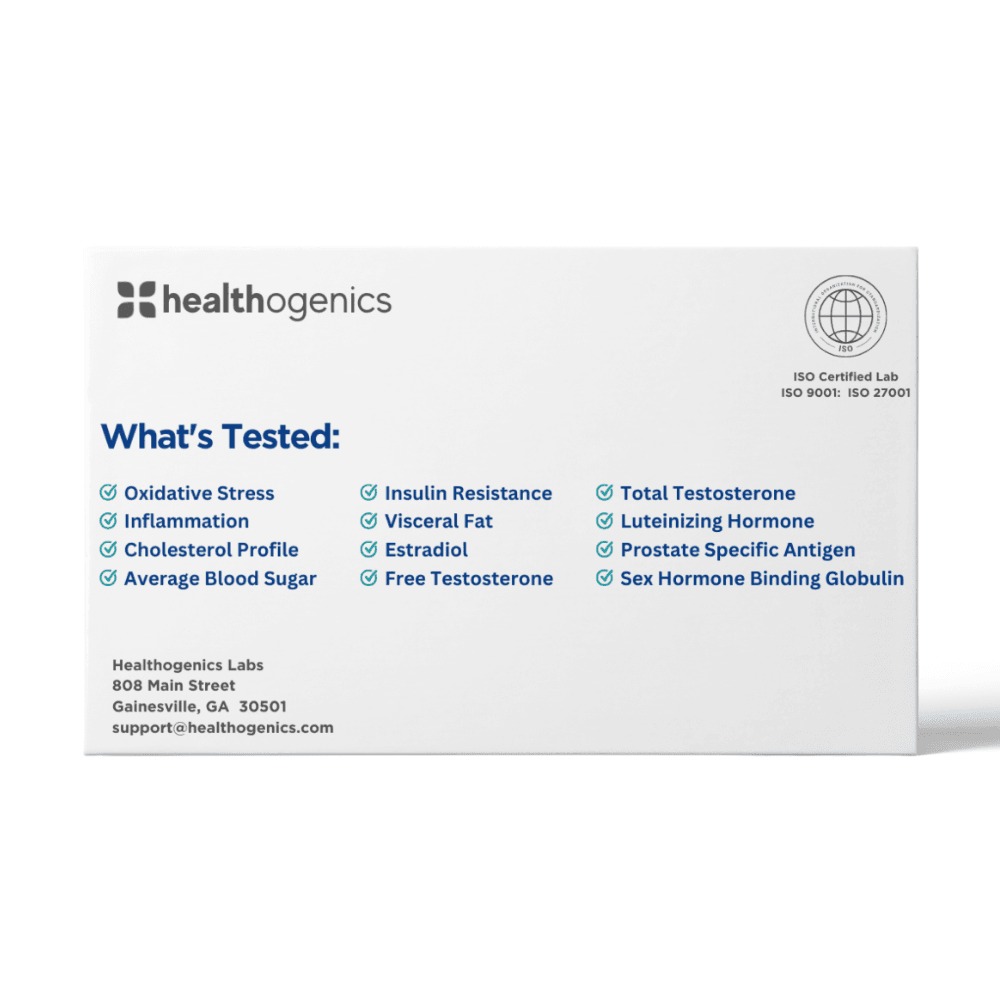 Men's At-Home Wellness Panel & Lifestyle Program - Healthogenics