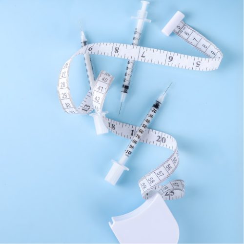 rx weight loss medication with tape measure