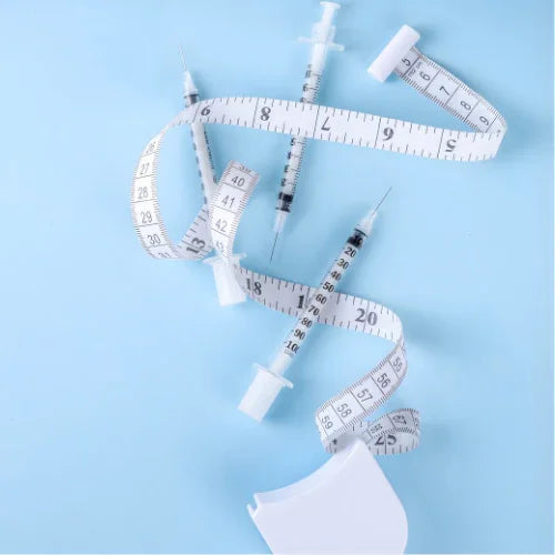 rx weight loss medication with tape measure