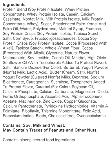 Chocolate Almond Protein Bar Ingredients