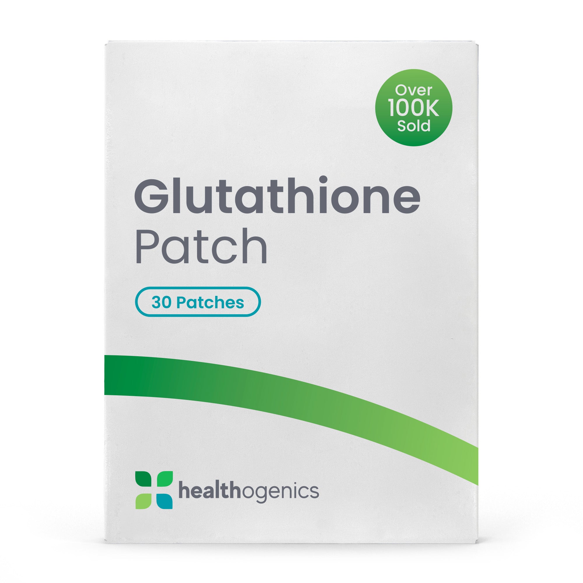Box of Glutathione Patch by Healthogenics on a white background