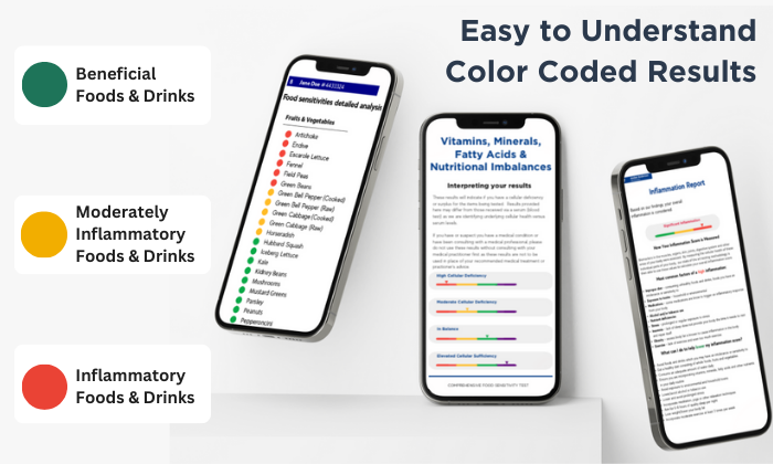 Food Sensitivity Test, Gut Health, Vitamins, Minerals, Vitamin Test, Nutritional Imbalances, Food Intolerance Test, At Home Test