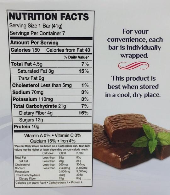 Chocolate Mint Protein Bar