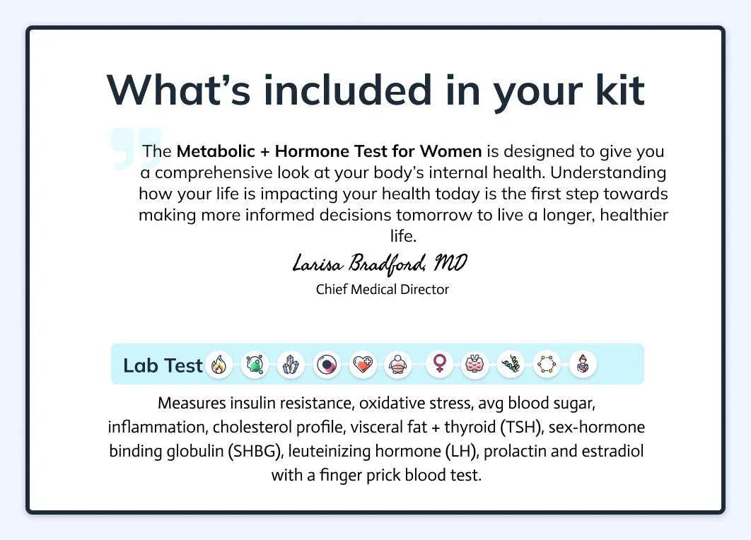 Women's At-Home Wellness & Hormone Panel with Lifestyle Program