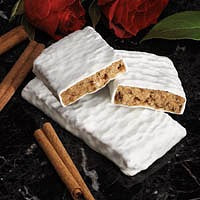 Oatmeal Raisin Protein Bars with Yogurt Coating